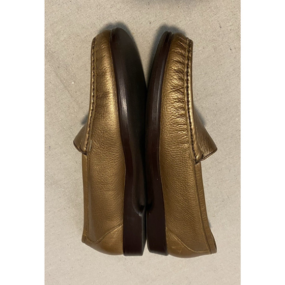 SAS Tripad Comfort Loafers Women's Size 8.5 Metallic Gold Slip On Moccasin Shoes - Picture 3 of 7